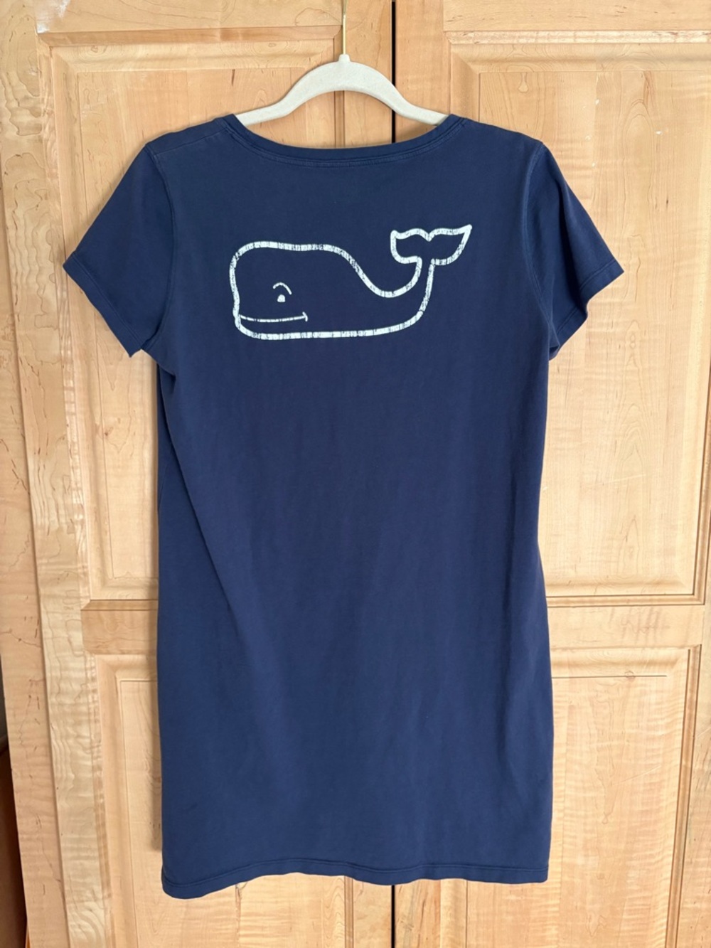 Vineyard Vines Navy Logo Cotton Tee Dress Medium